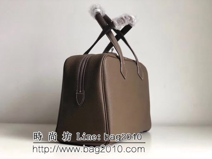 愛馬仕Hermes 原版頭層牛皮 維多利亞旅行袋 0AM1008